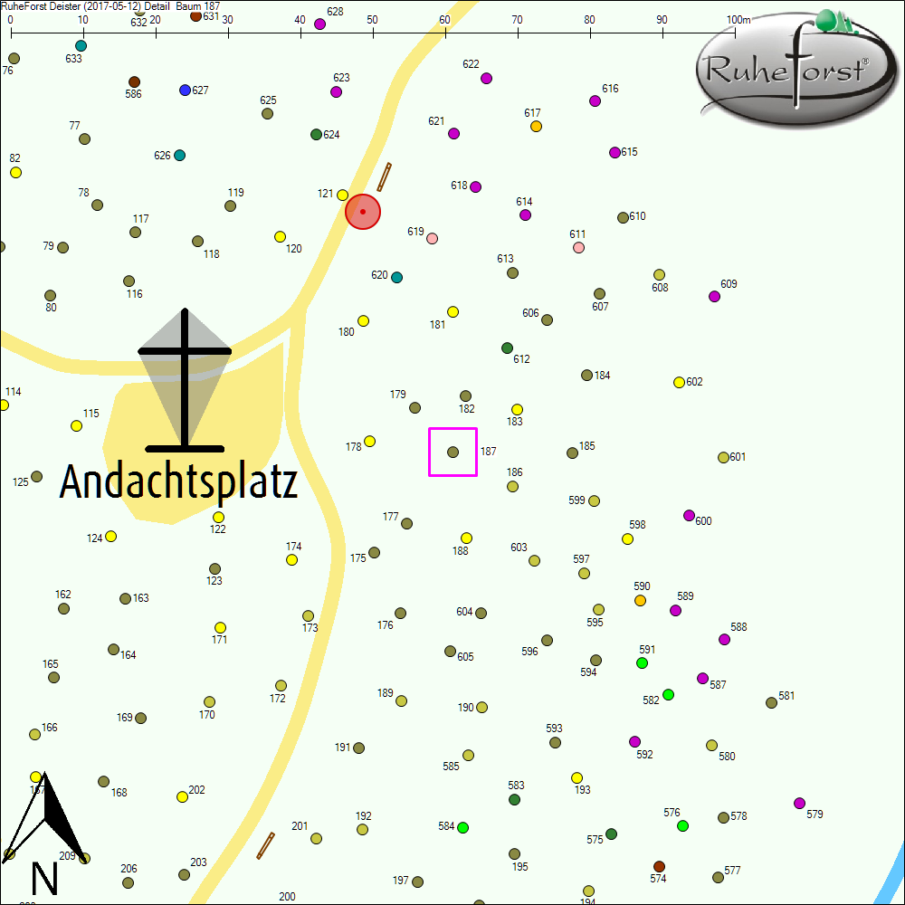 Detailkarte zu Baum 187