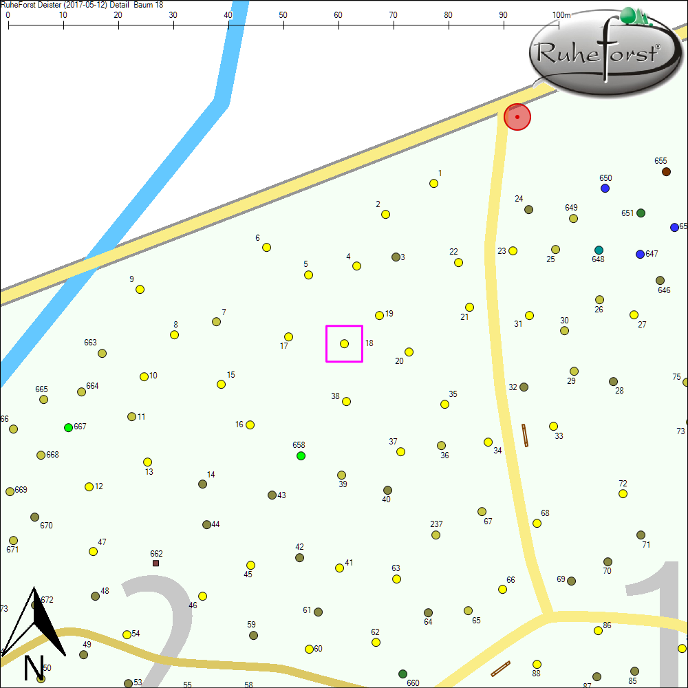 Detailkarte zu Baum 18