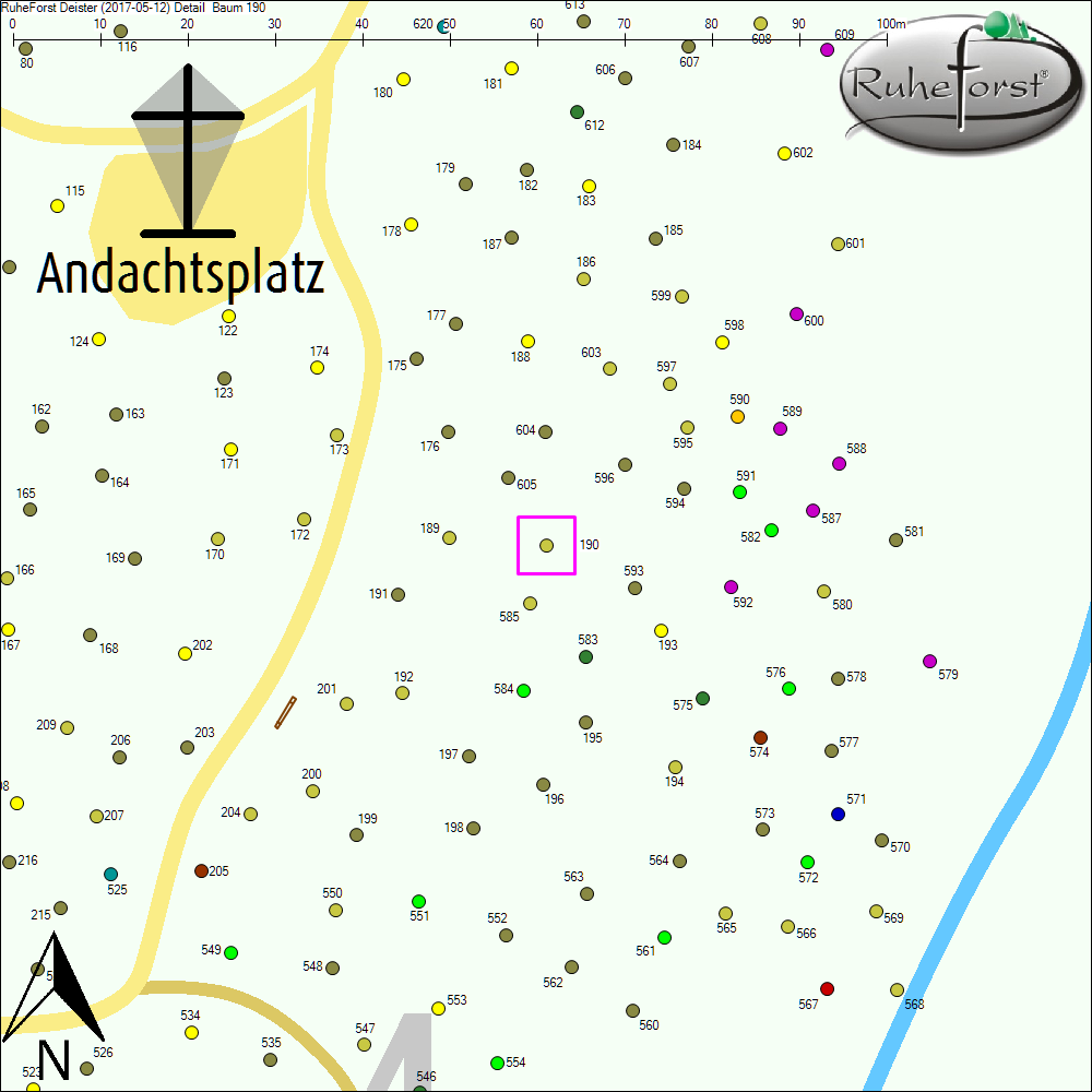 Detailkarte zu Baum 190
