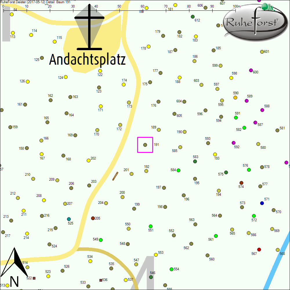 Detailkarte zu Baum 191
