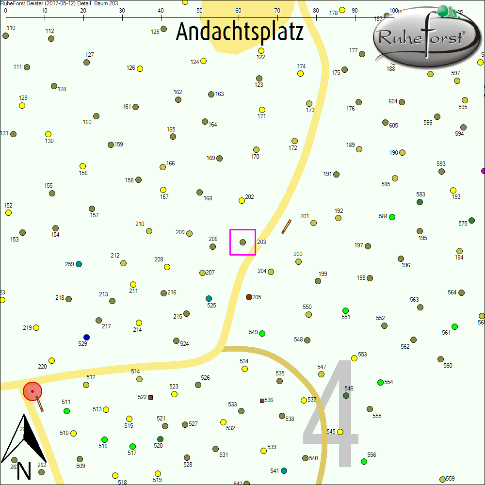 Detailkarte zu Baum 203