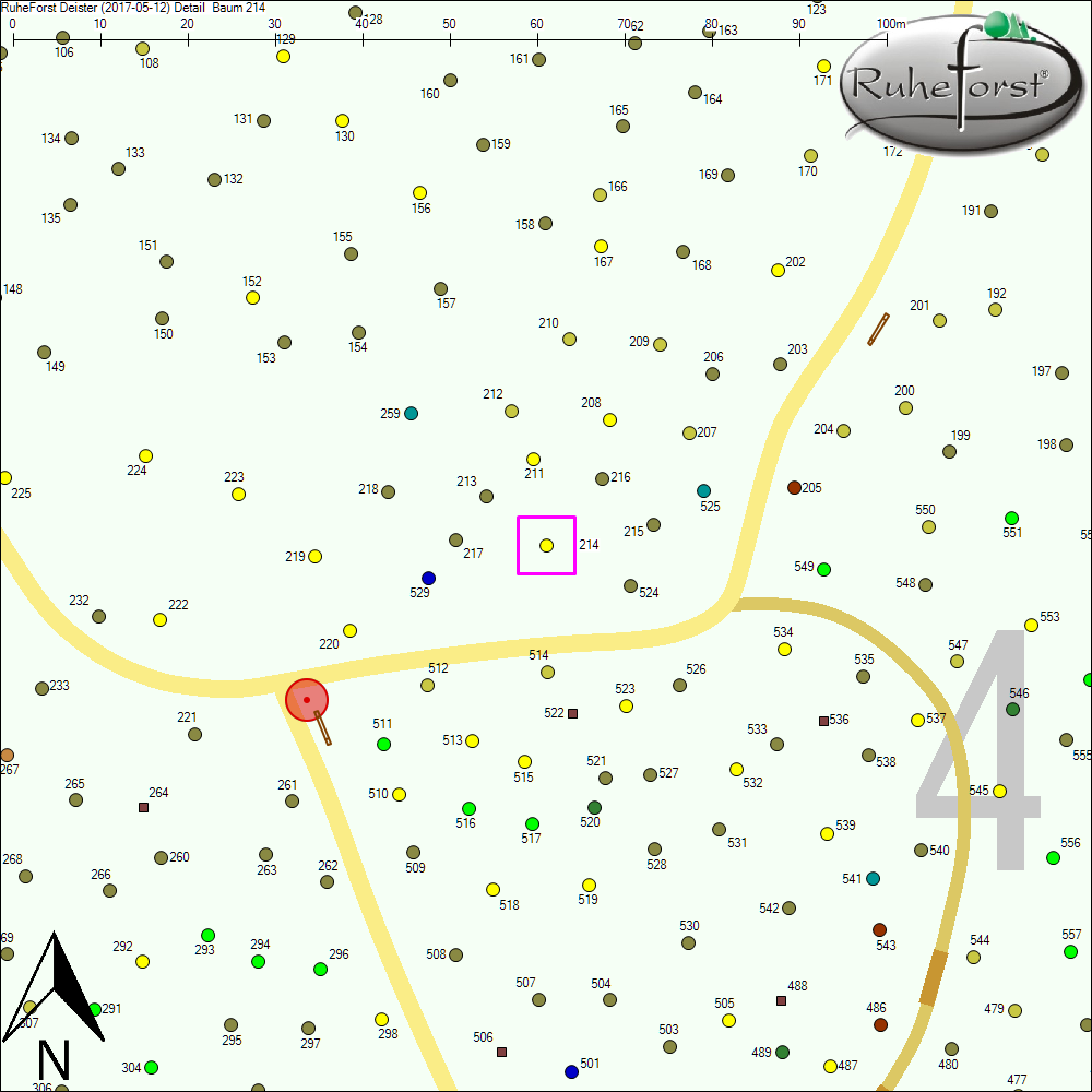 Detailkarte zu Baum 214