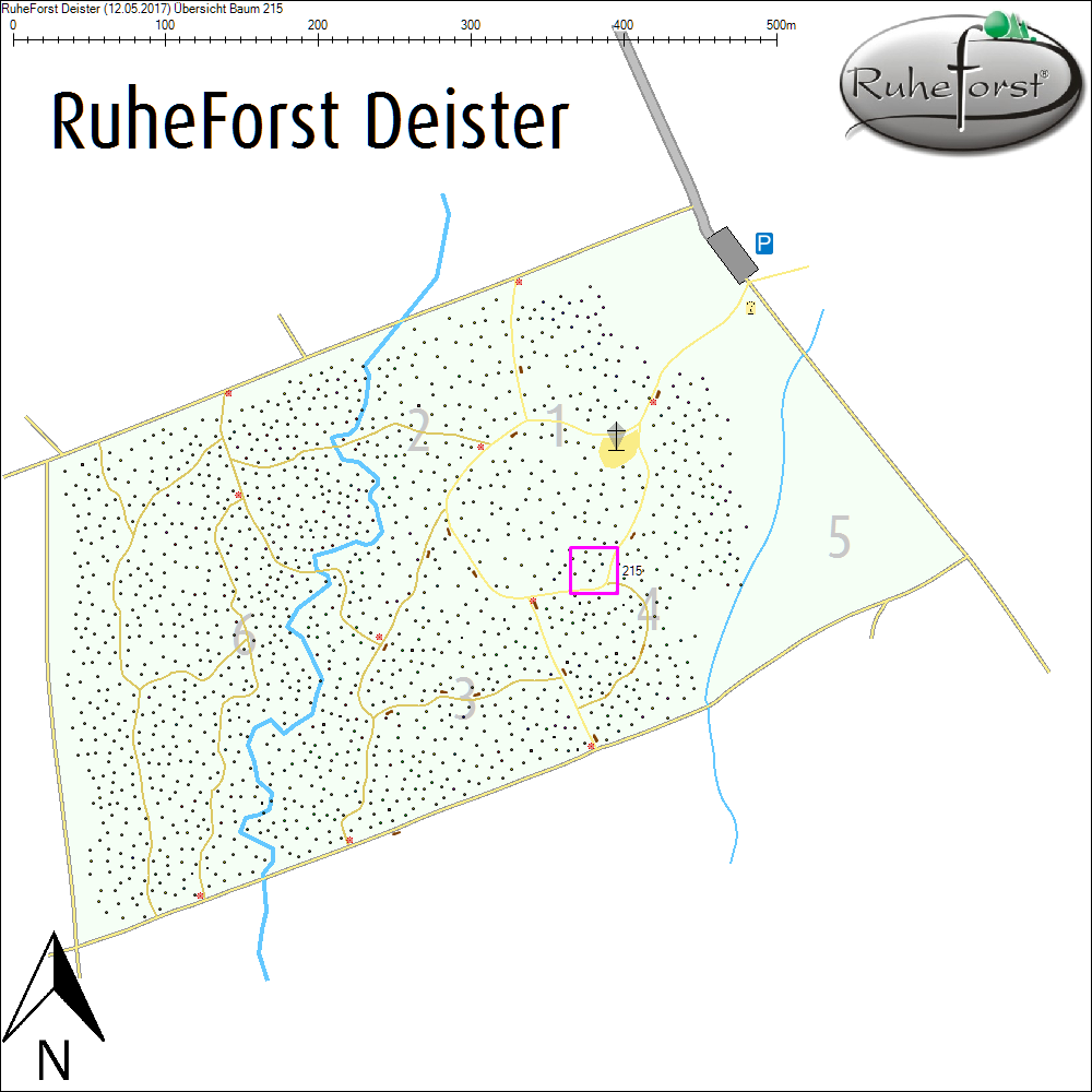 &Uuml;bersichtskarte zu Baum 215