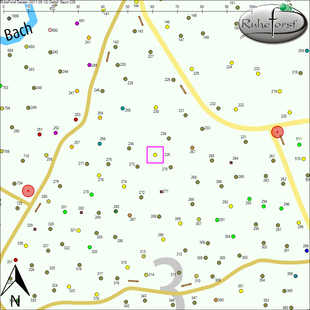 Detailkarte zu Baum 235