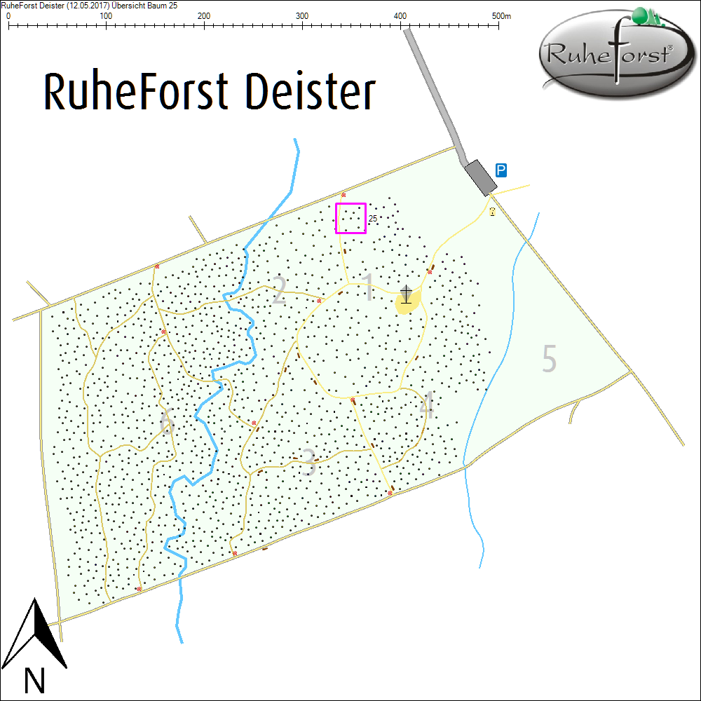 &Uuml;bersichtskarte zu Baum 25