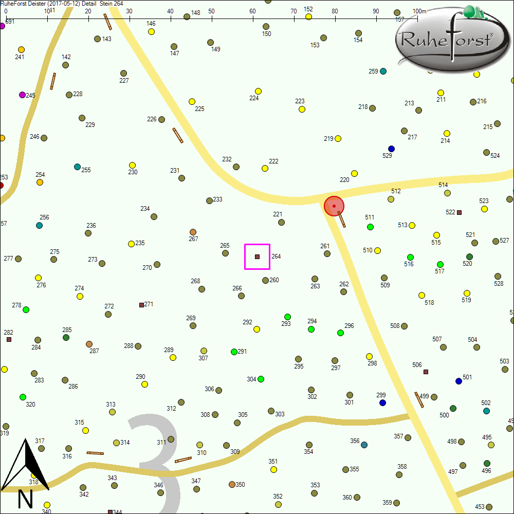 Detailkarte zu Stein 264