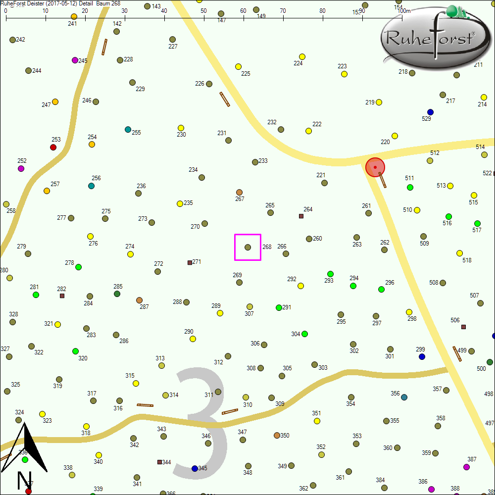 Detailkarte zu Baum 268