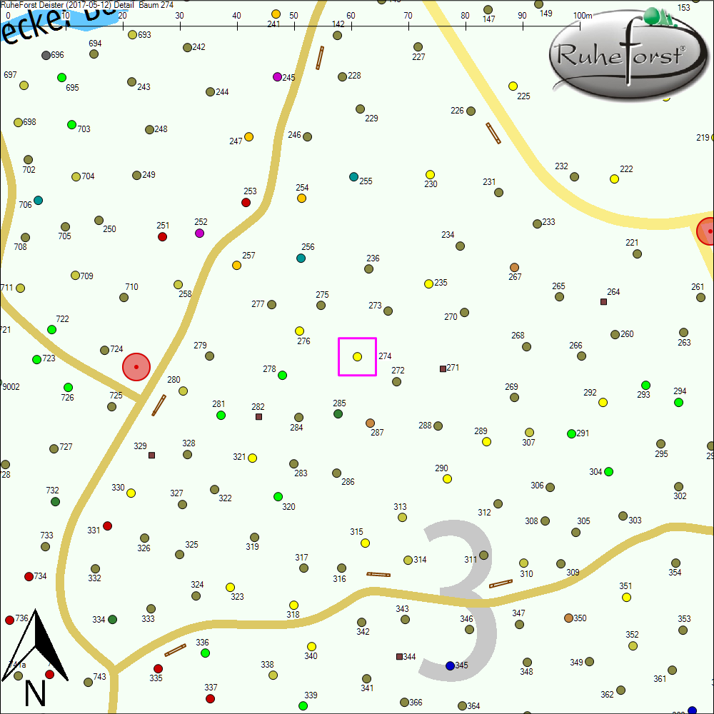 Detailkarte zu Baum 274