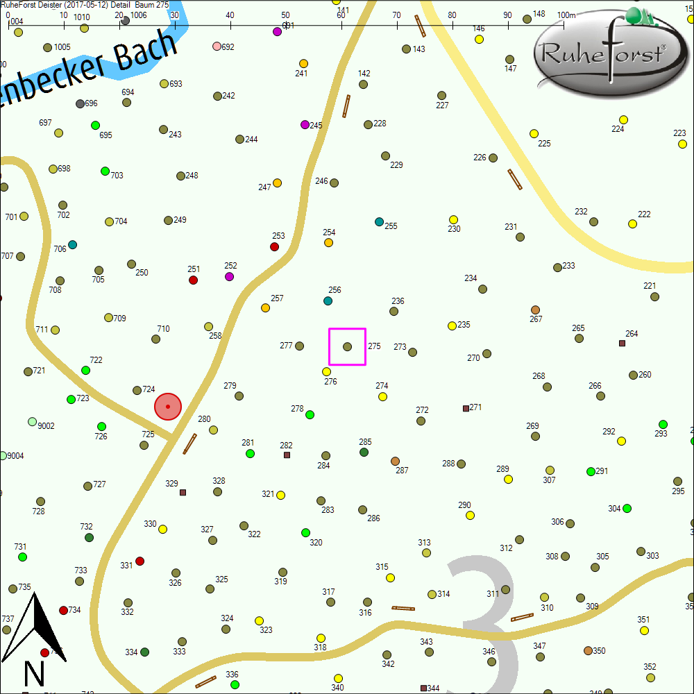 Detailkarte zu Baum 275