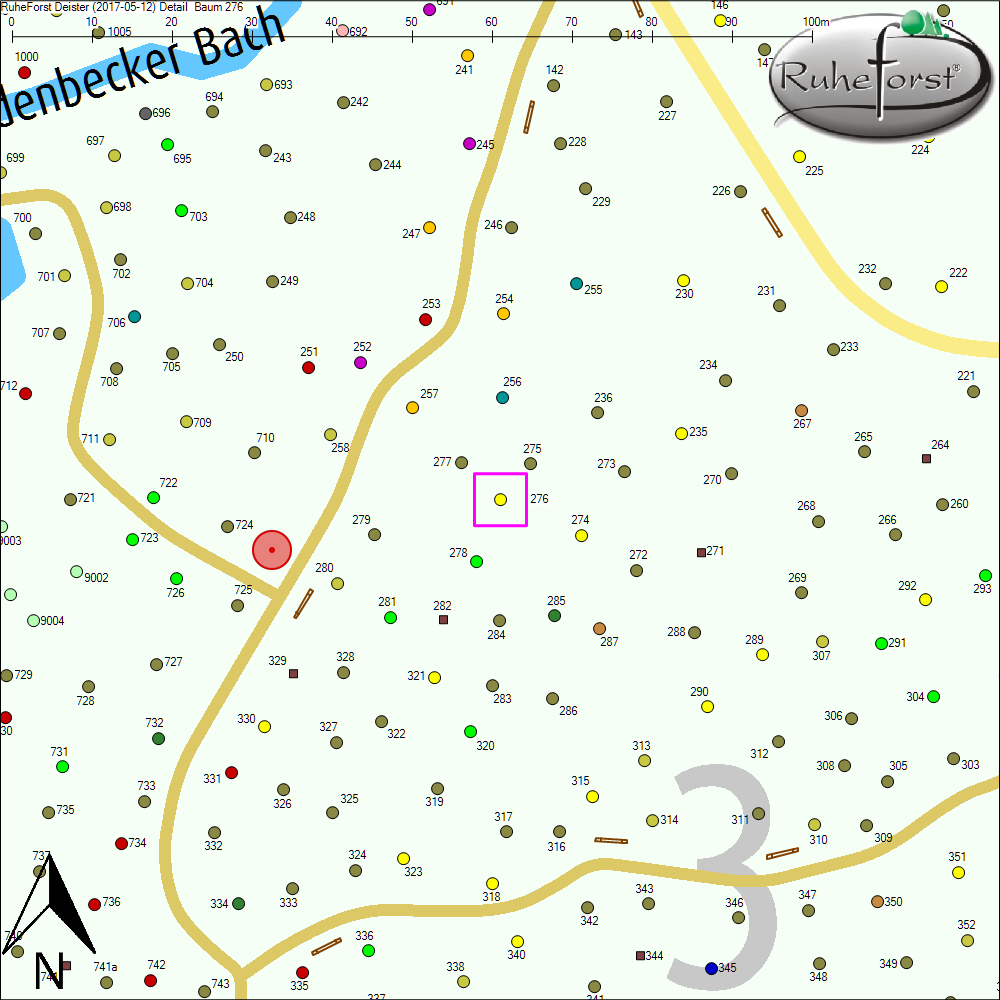 Detailkarte zu Baum 276