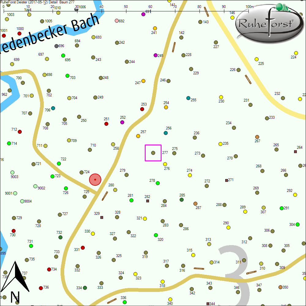 Detailkarte zu Baum 277