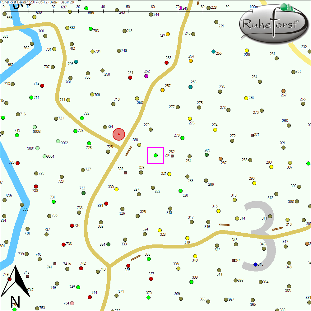 Detailkarte zu Baum 281