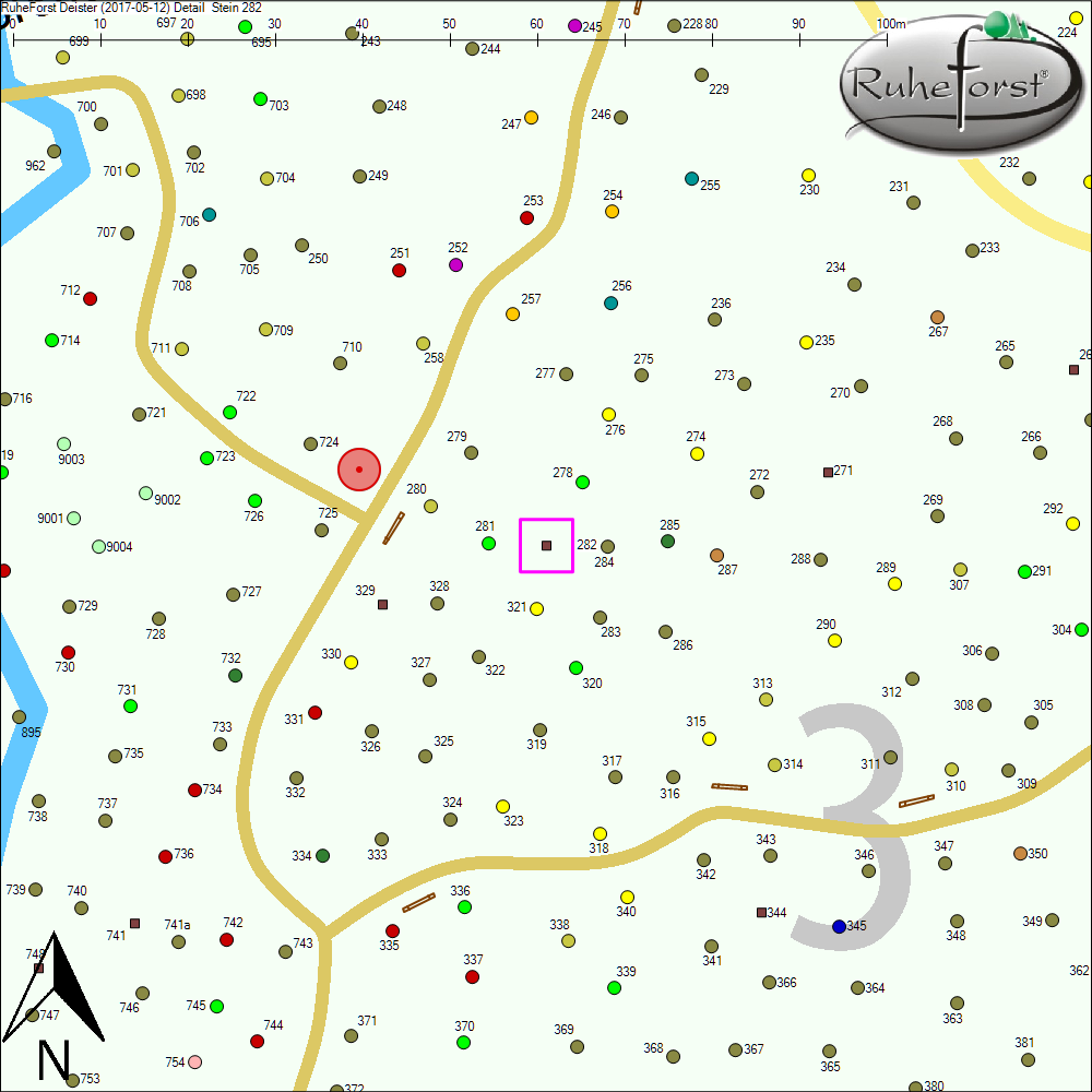Detailkarte zu Stein 282