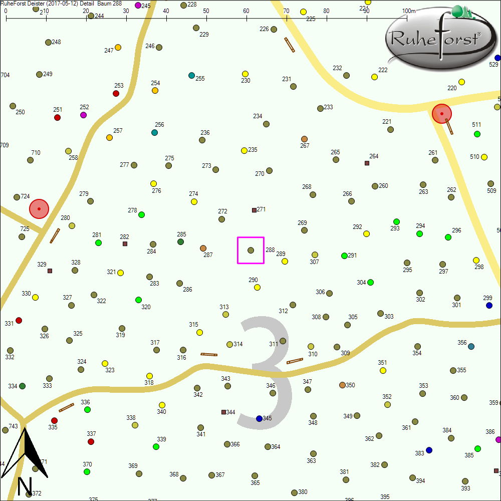 Detailkarte zu Baum 288