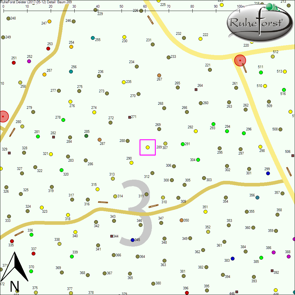Detailkarte zu Baum 289