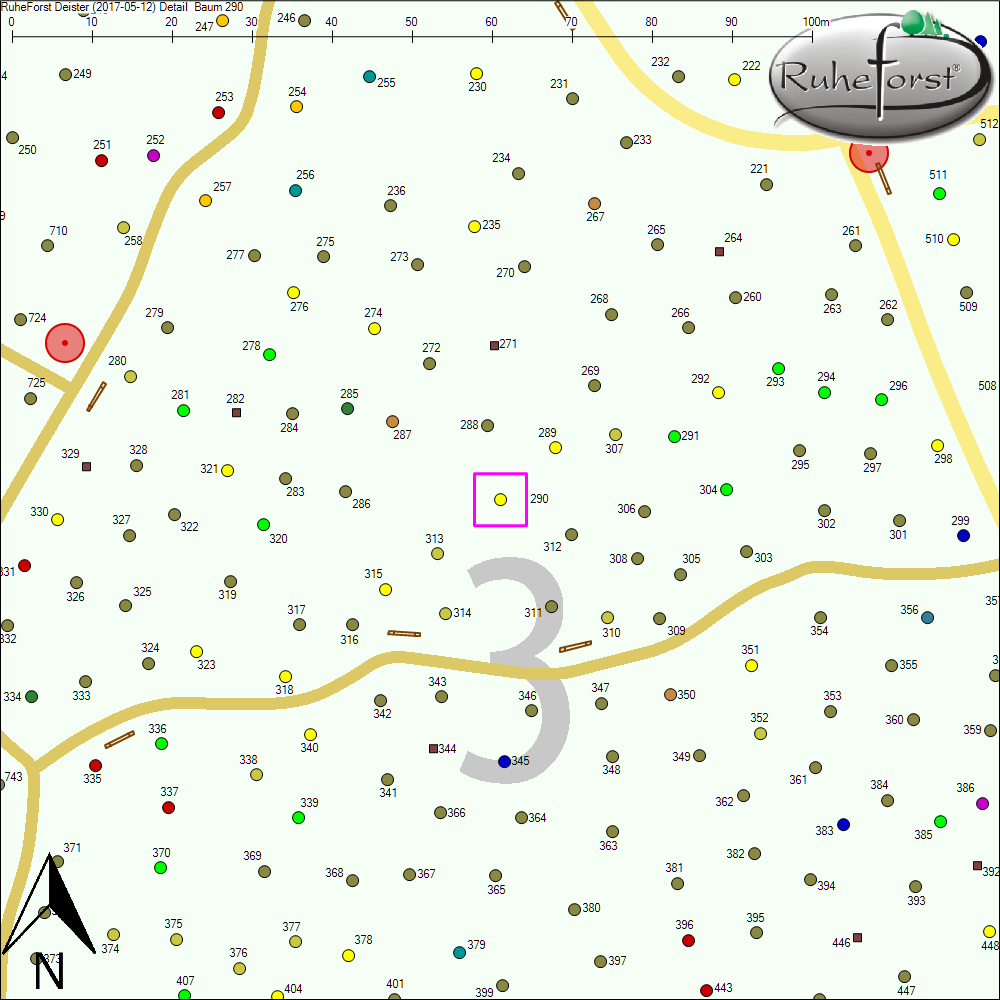 Detailkarte zu Baum 290