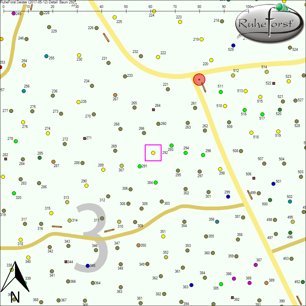 Detailkarte zu Baum 292