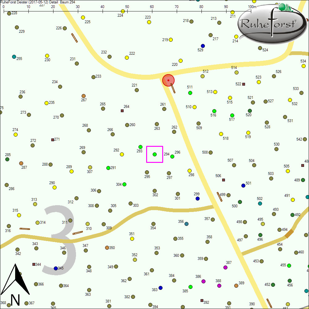 Detailkarte zu Baum 294