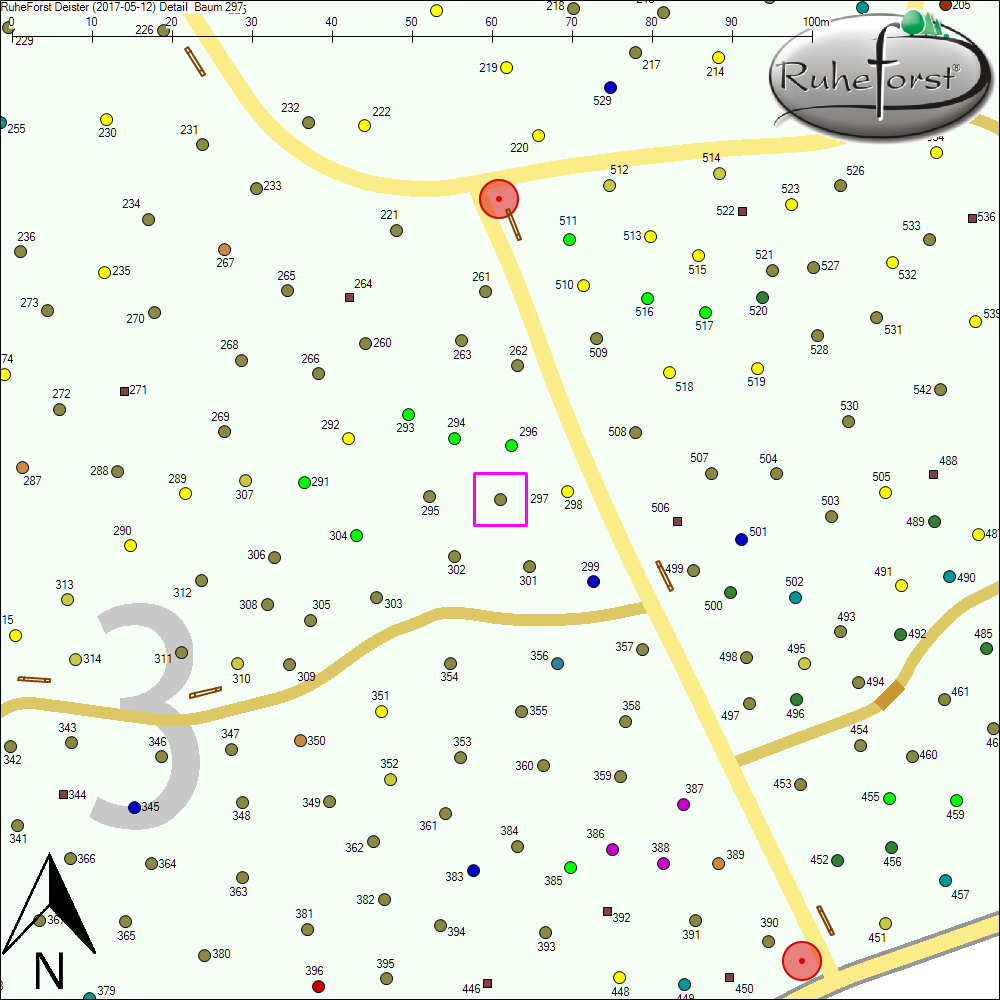 Detailkarte zu Baum 297