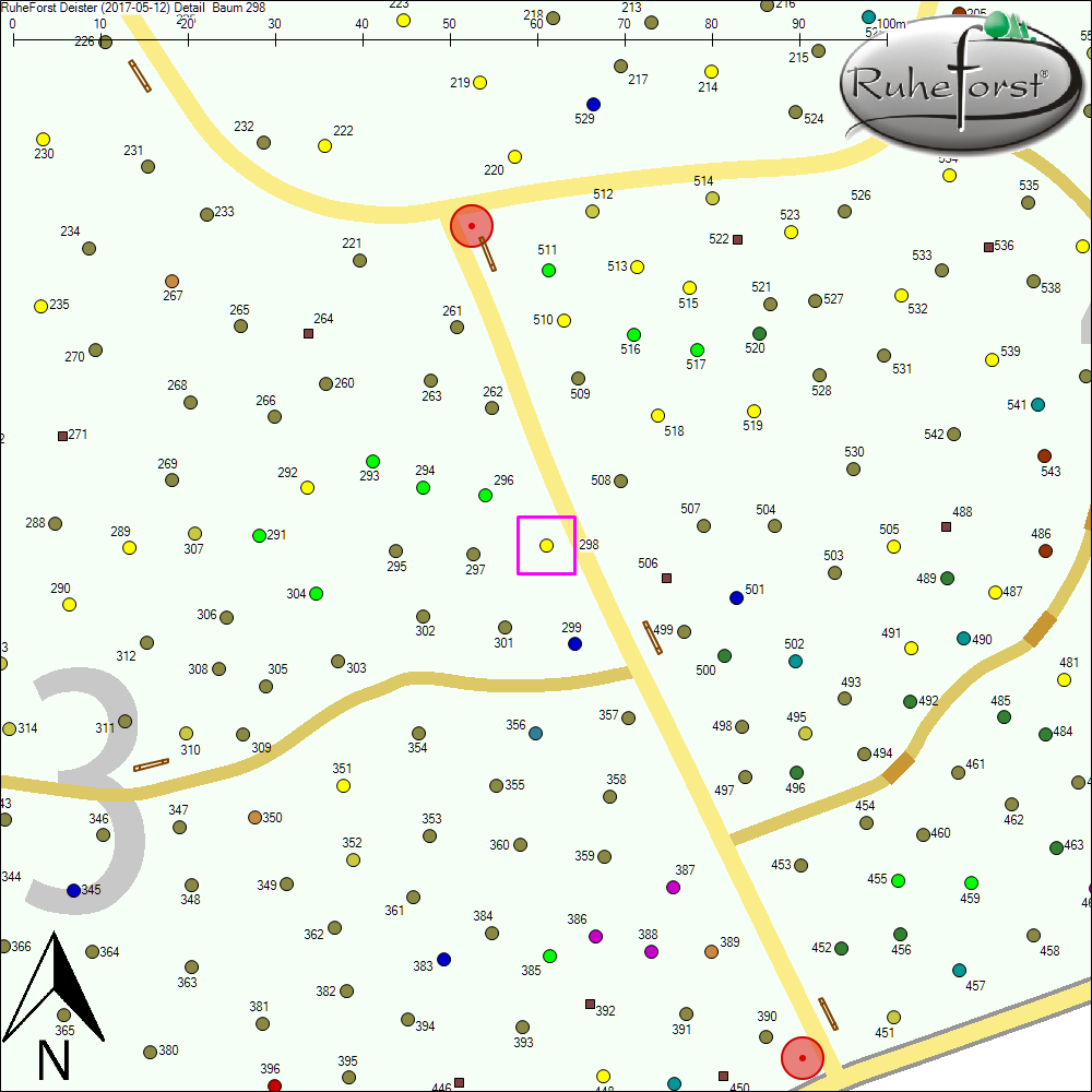 Detailkarte zu Baum 298