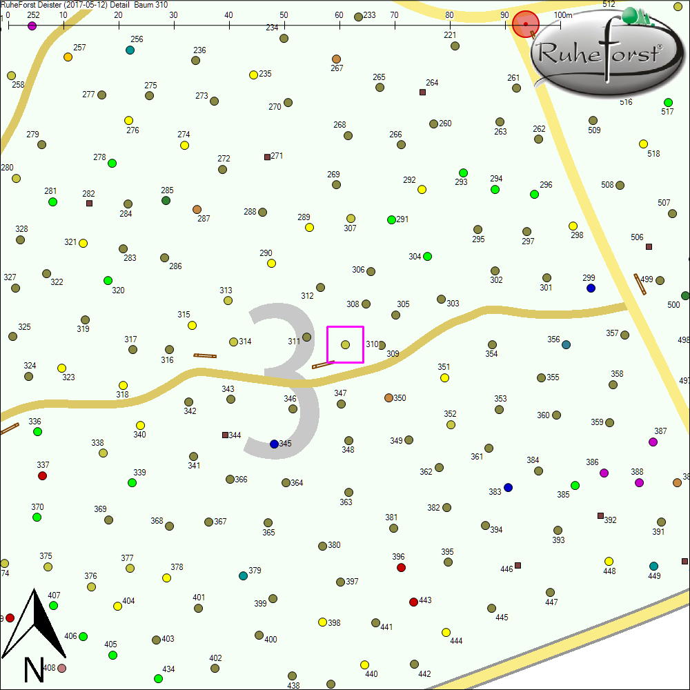 Detailkarte zu Baum 310