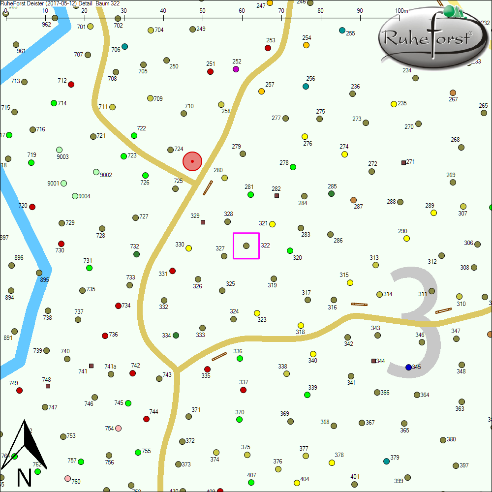 Detailkarte zu Baum 322