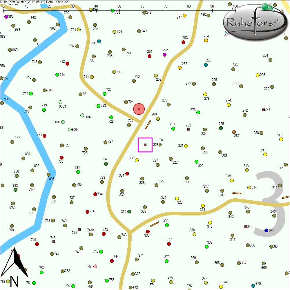 Detailkarte zu Stein 329