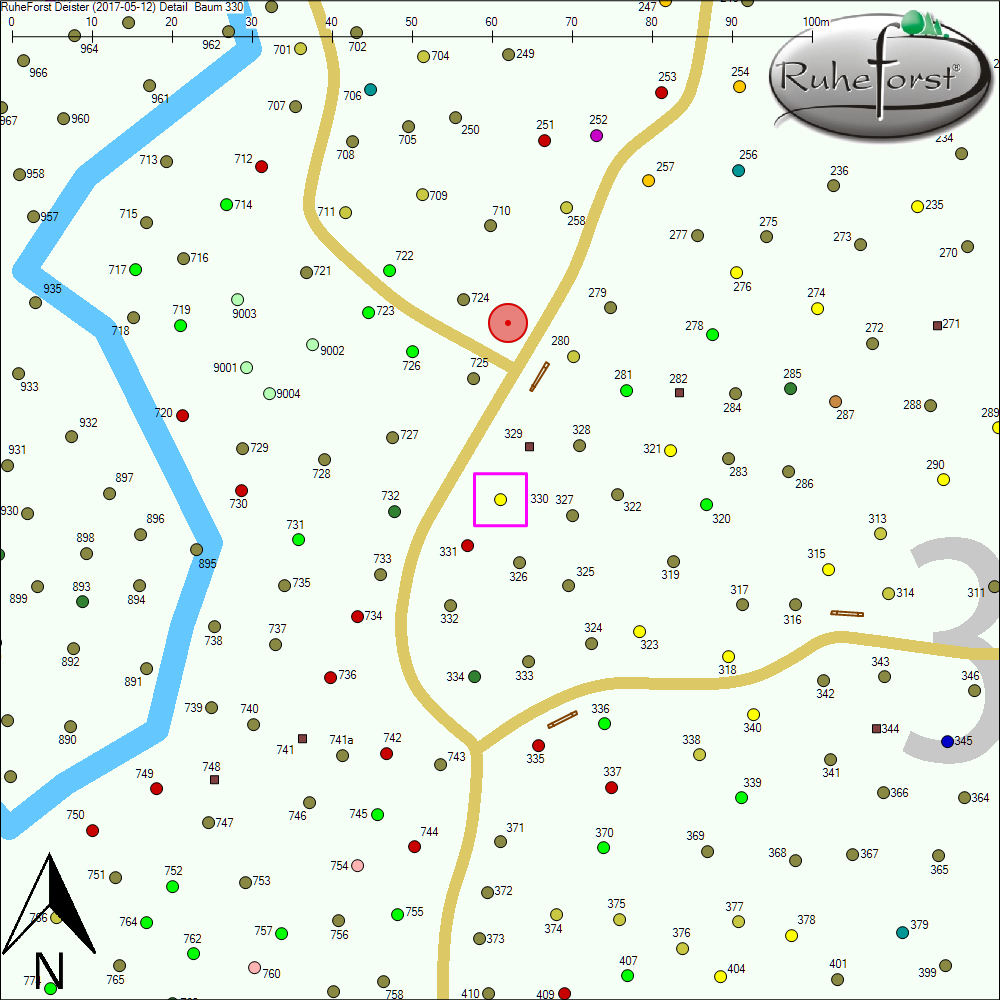Detailkarte zu Baum 330
