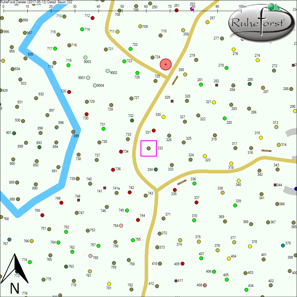 Detailkarte zu Baum 332