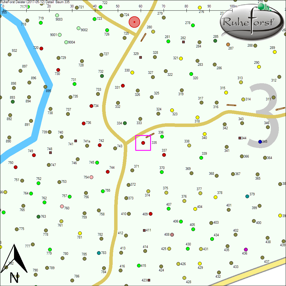 Detailkarte zu Baum 335