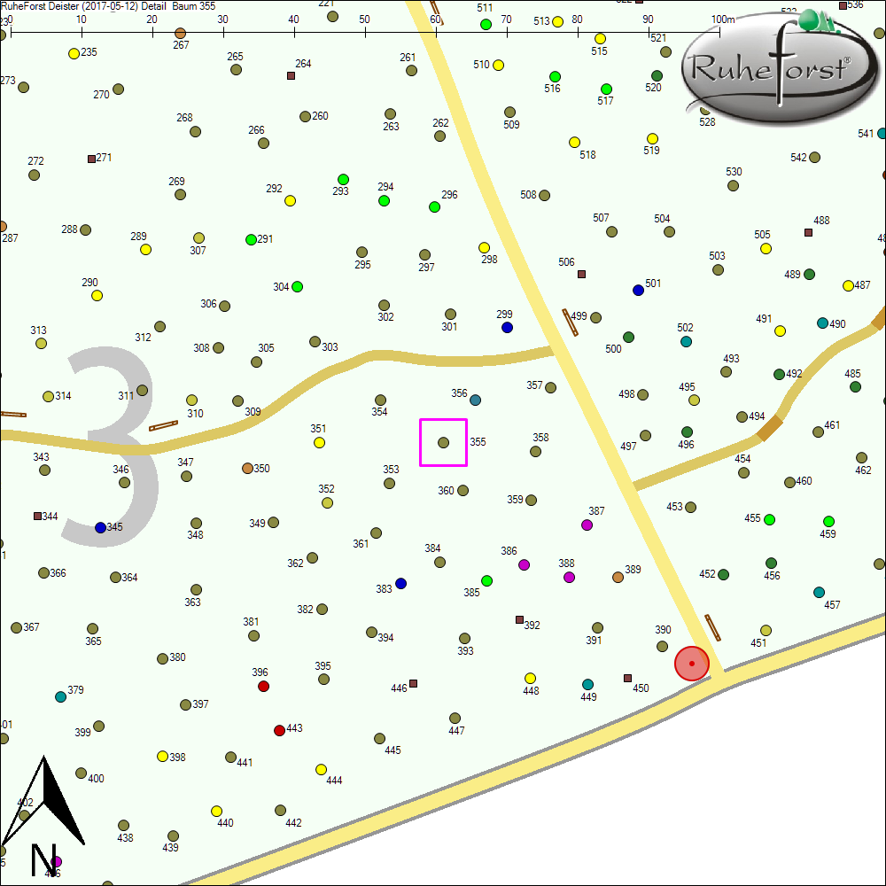 Detailkarte zu Baum 355