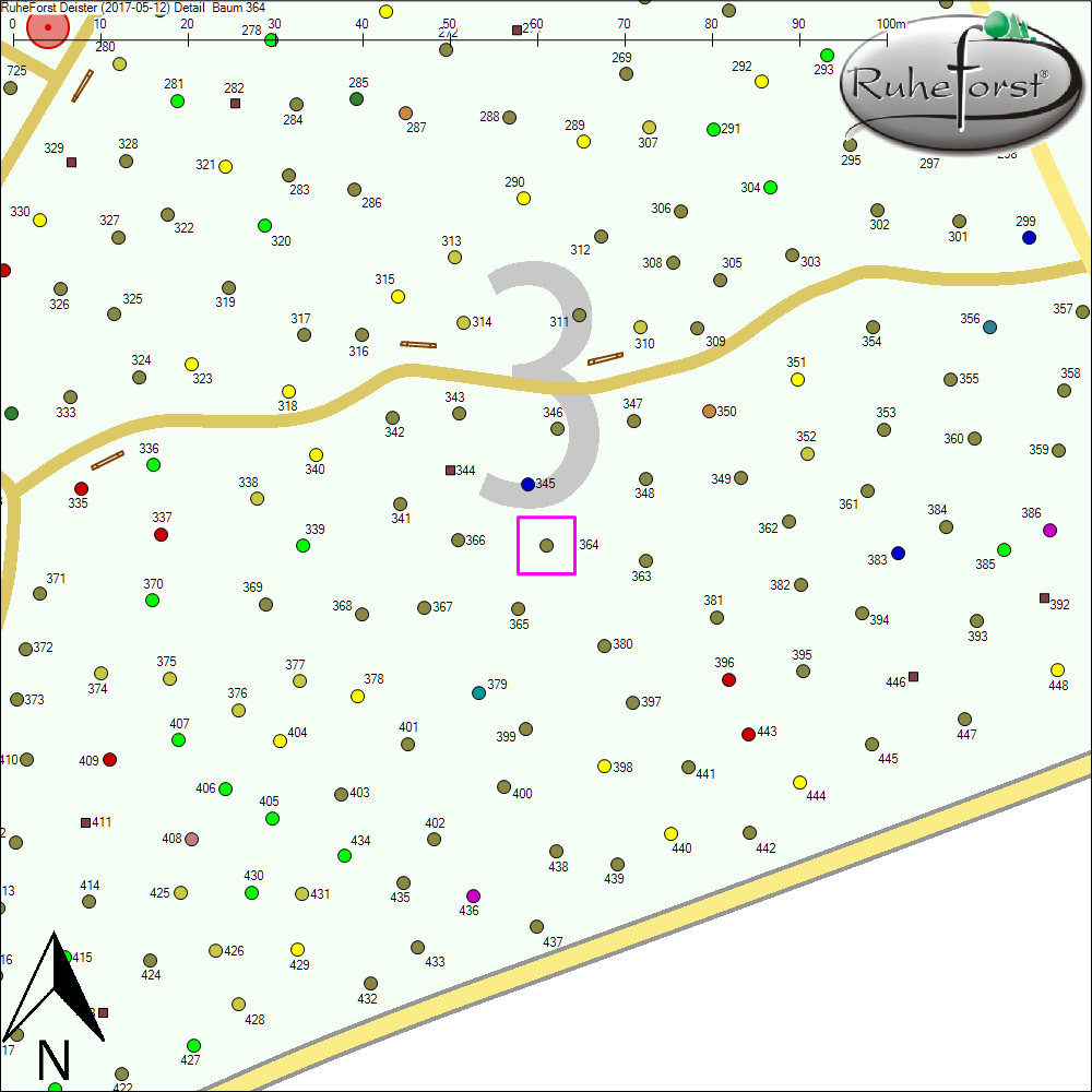 Detailkarte zu Baum 364