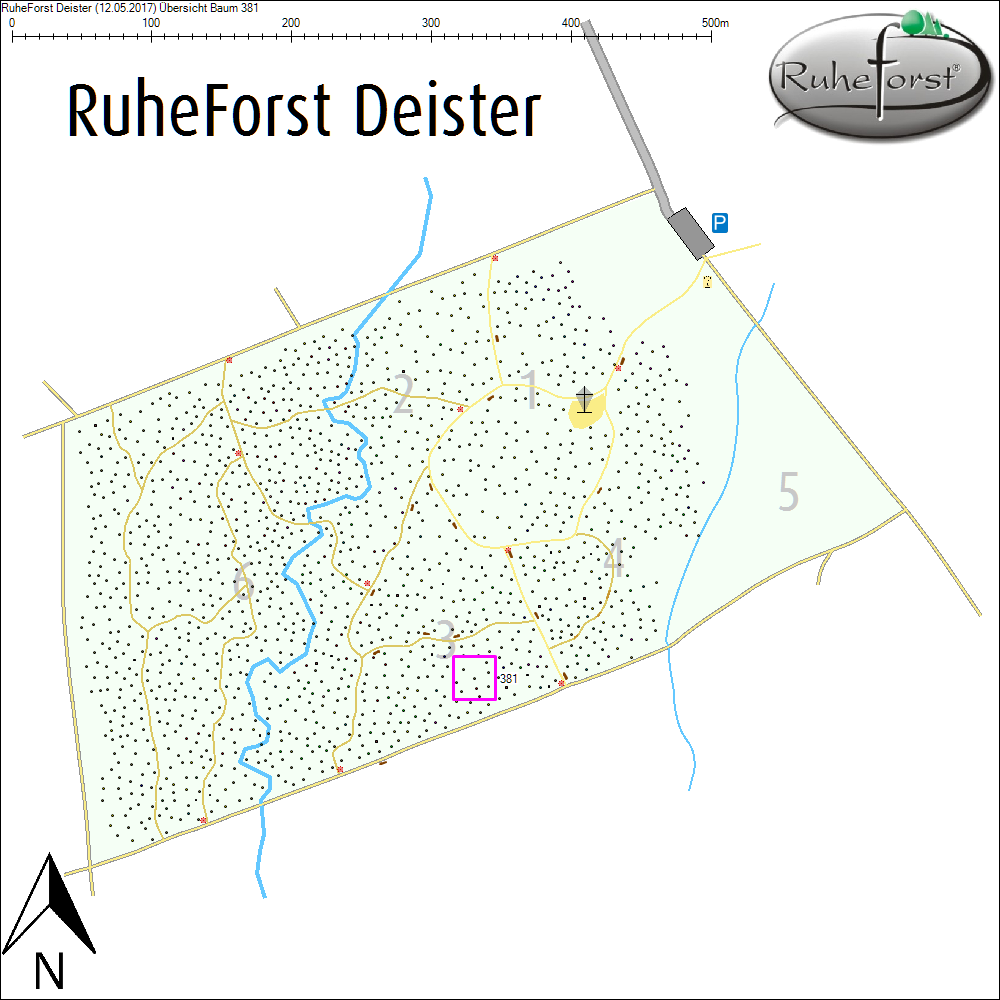 &Uuml;bersichtskarte zu Baum 381