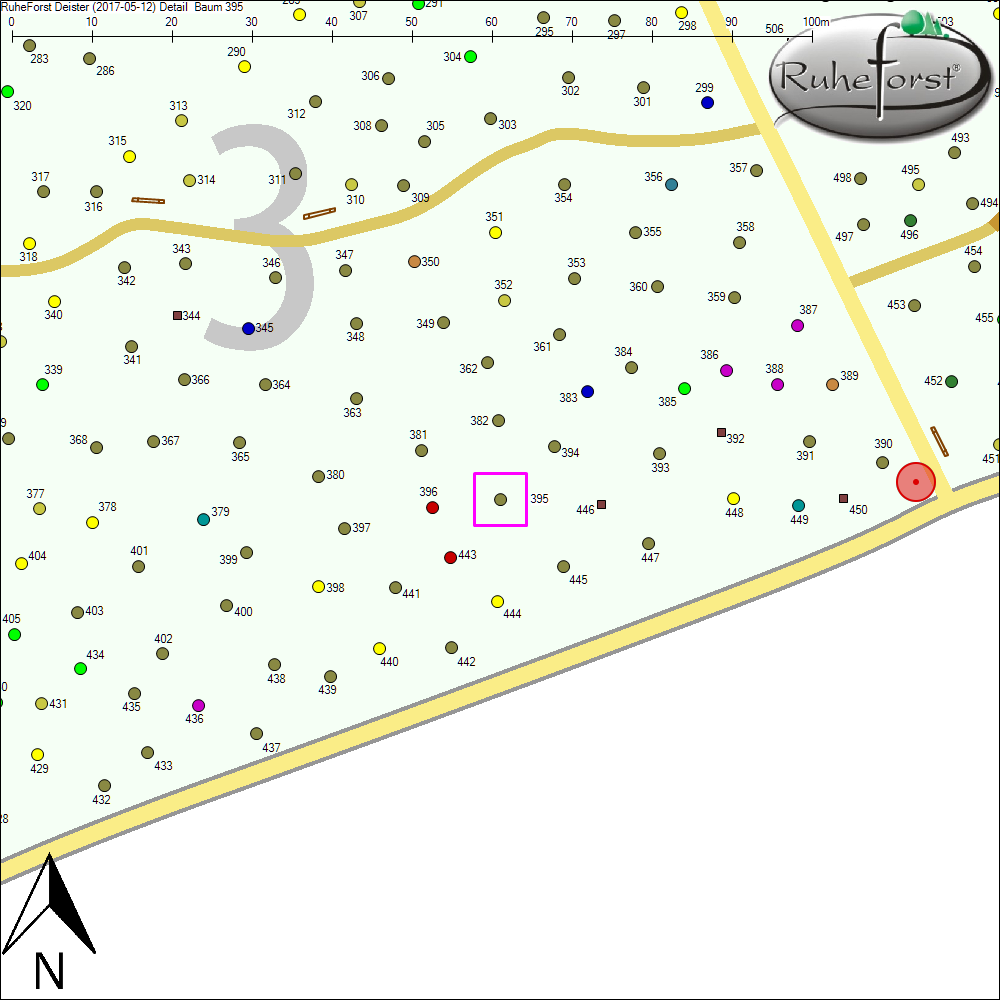 Detailkarte zu Baum 395