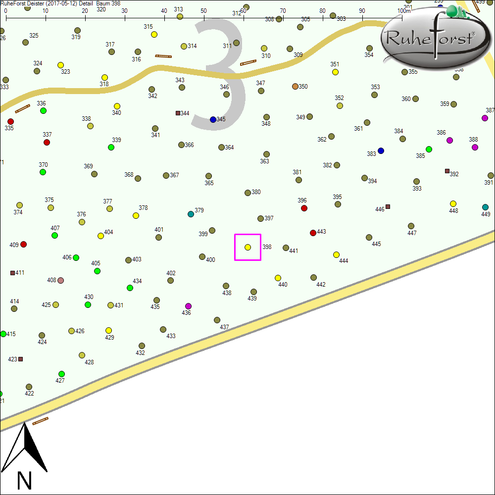 Detailkarte zu Baum 398