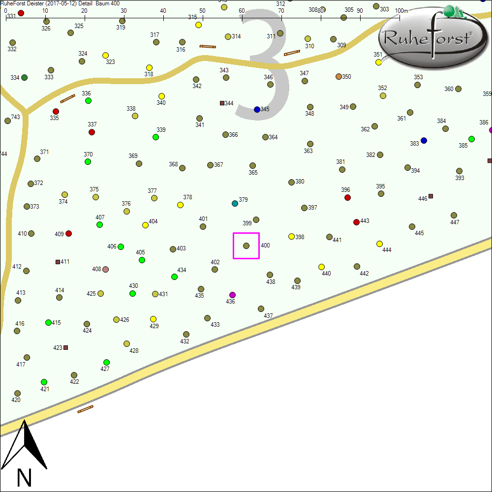 Detailkarte zu Baum 400