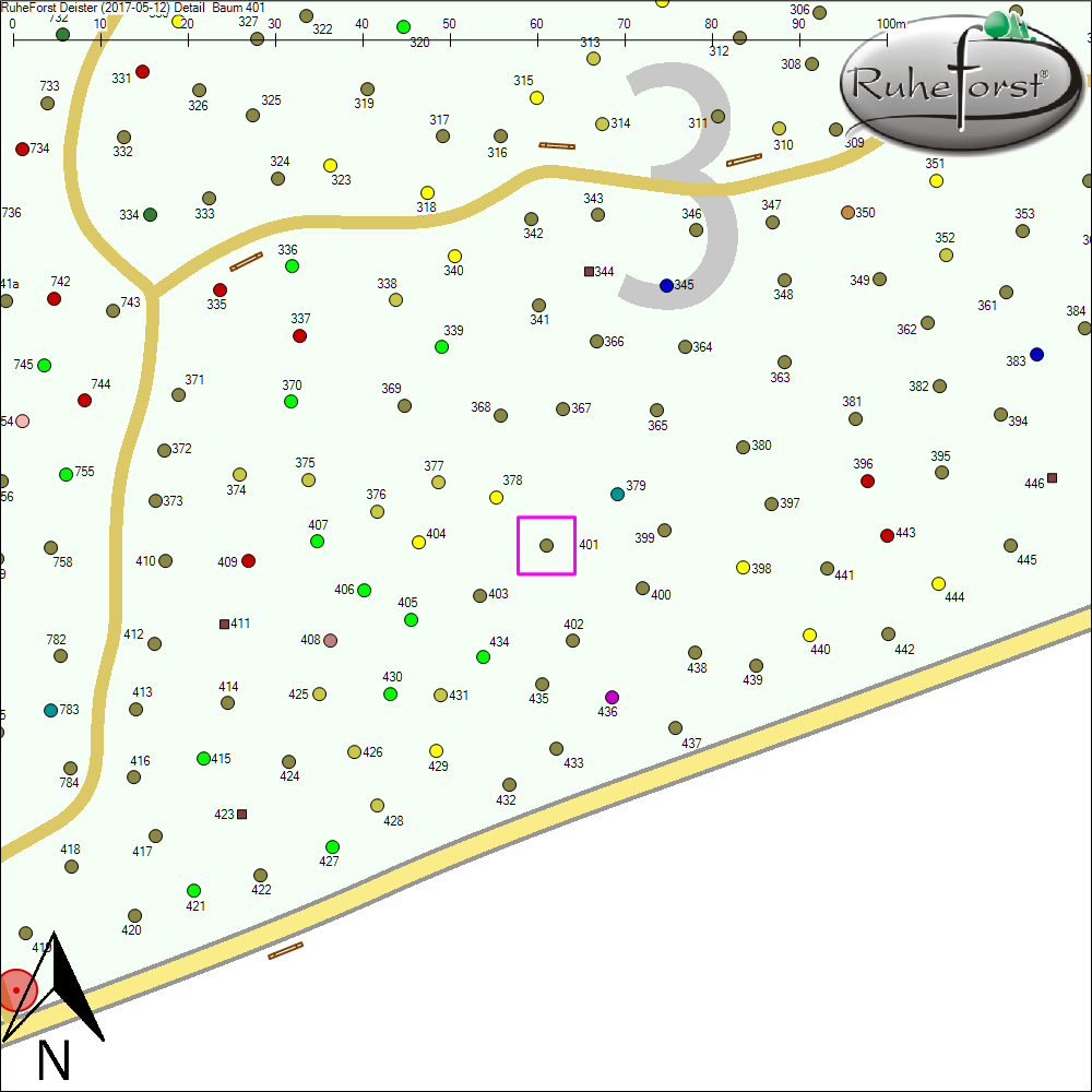 Detailkarte zu Baum 401