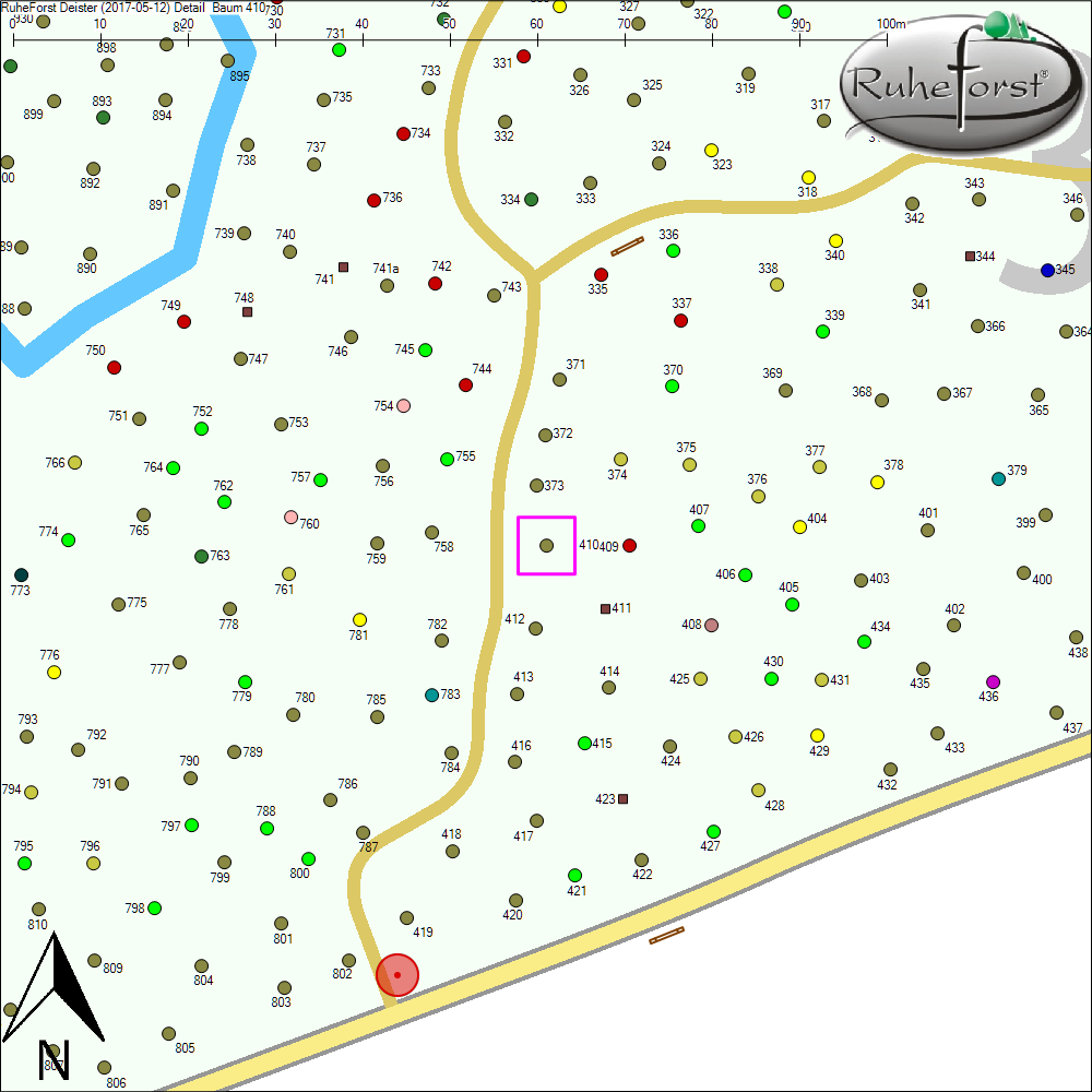 Detailkarte zu Baum 410