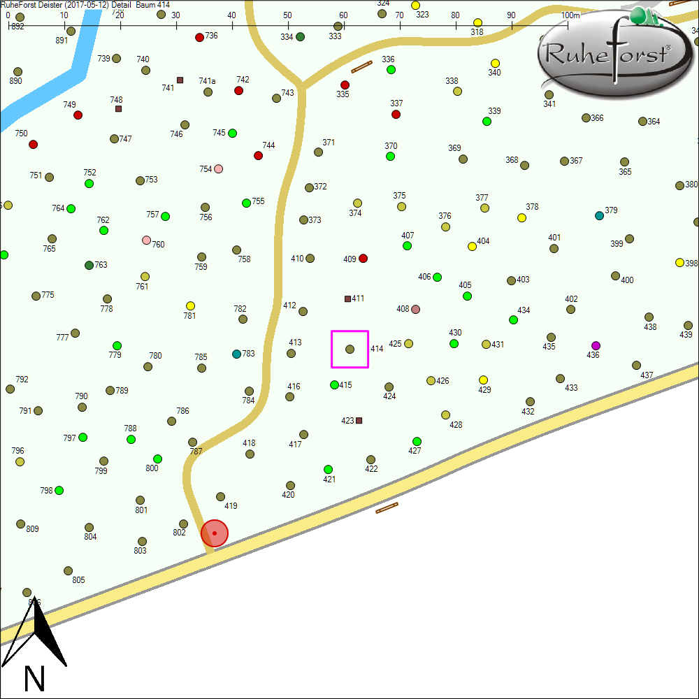 Detailkarte zu Baum 414