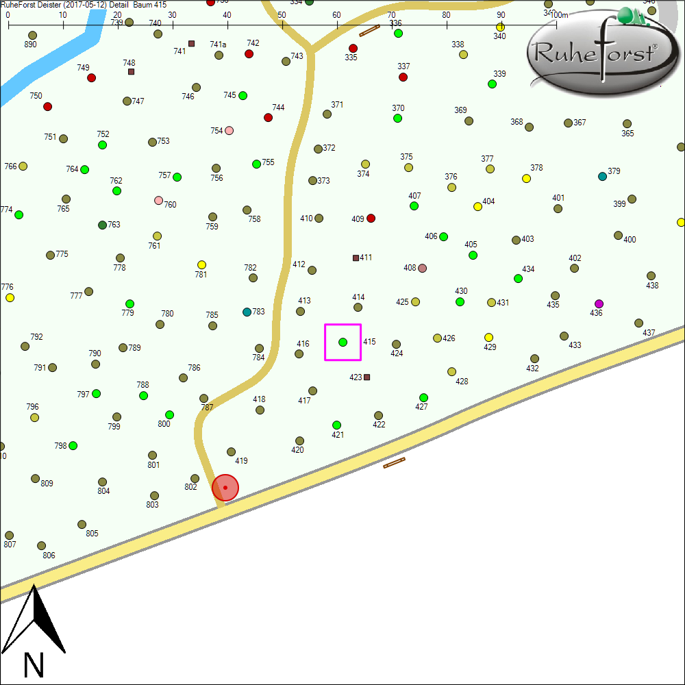 Detailkarte zu Baum 415