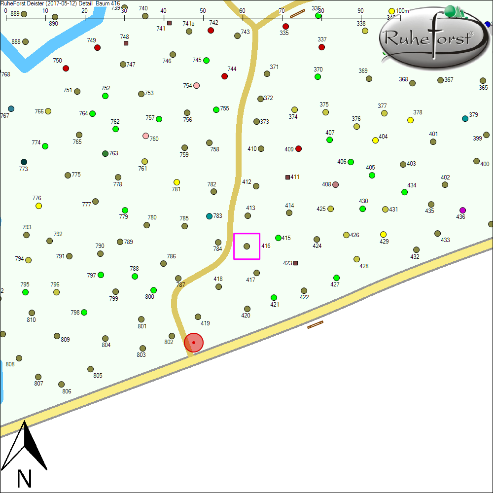 Detailkarte zu Baum 416