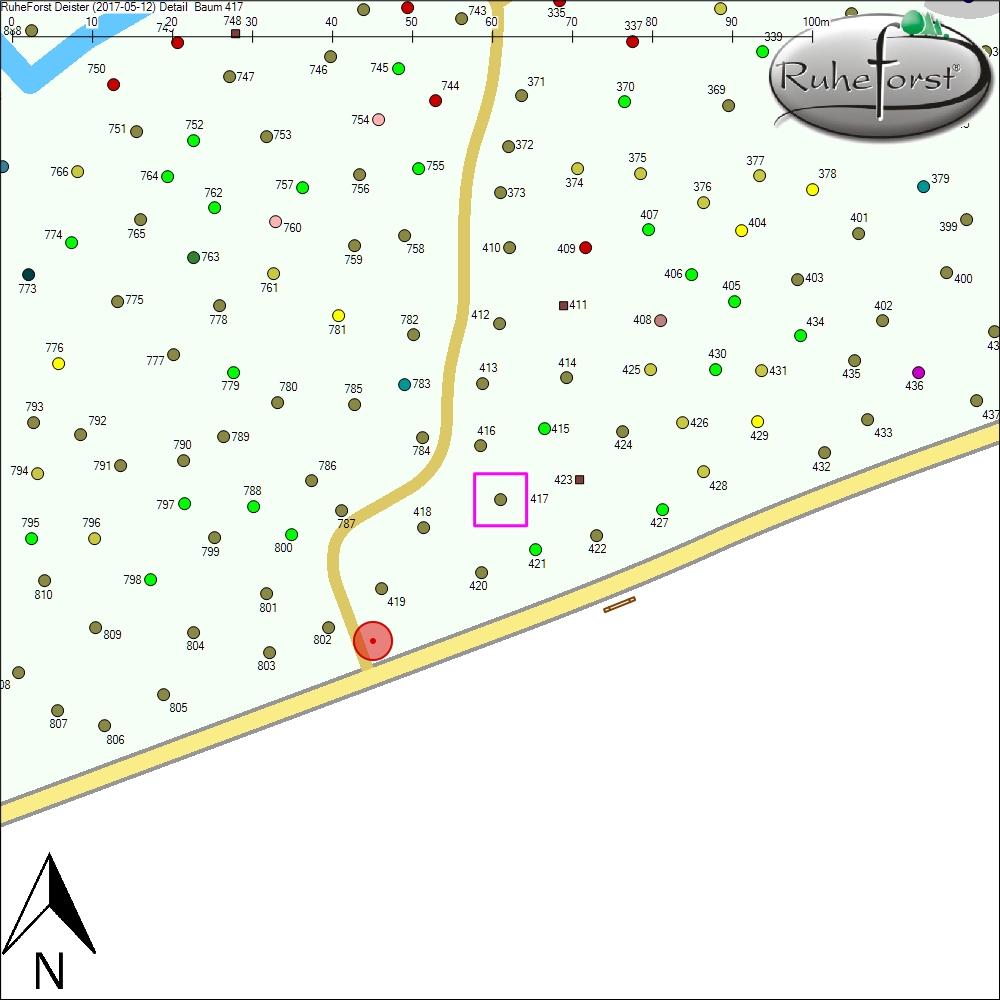 Detailkarte zu Baum 417