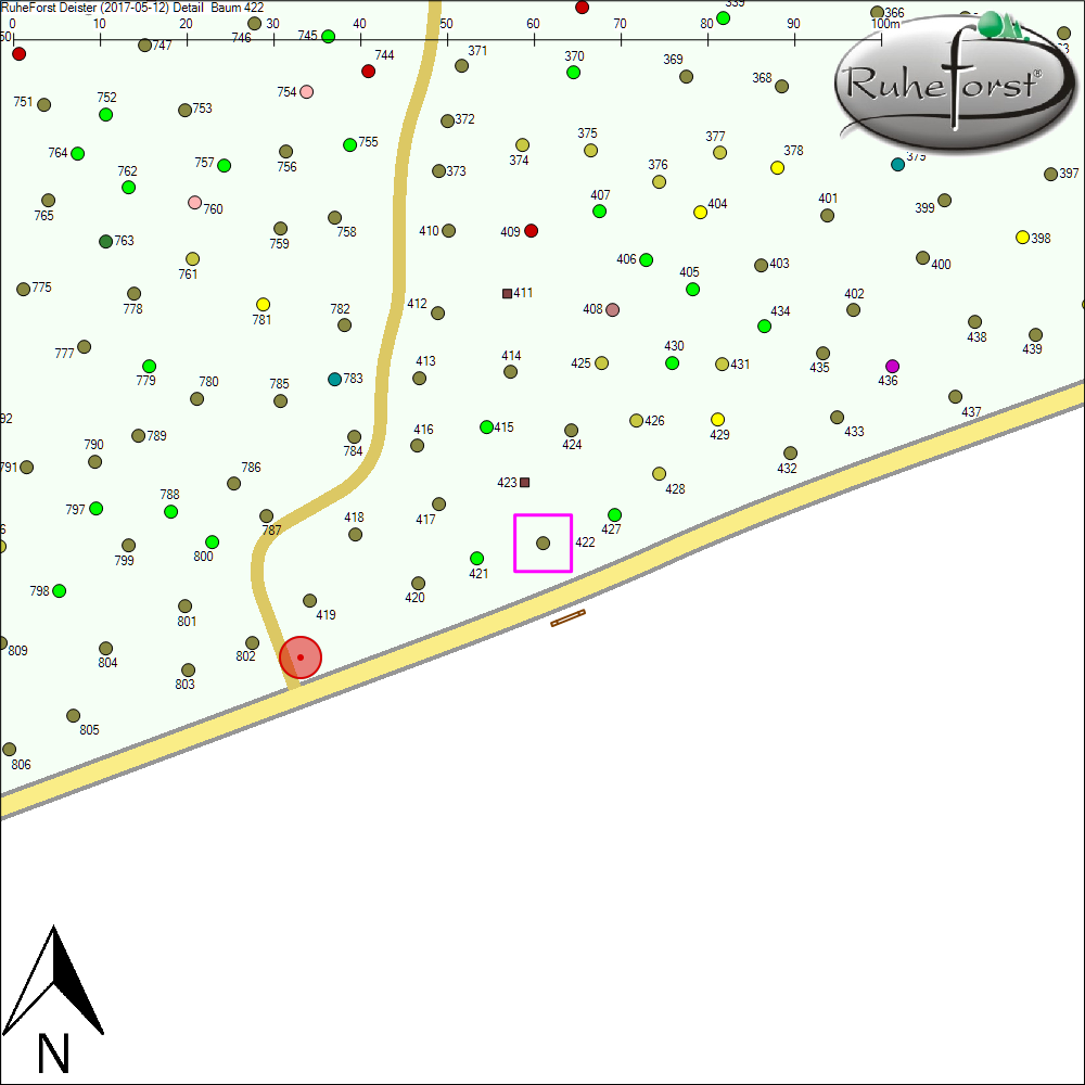 Detailkarte zu Baum 422