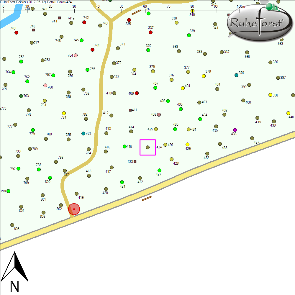 Detailkarte zu Baum 424