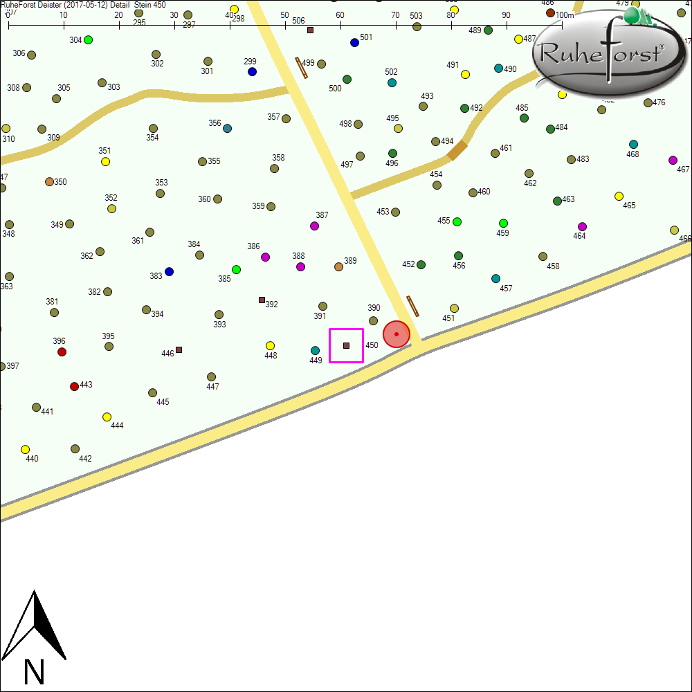 Detailkarte zu Stein 450