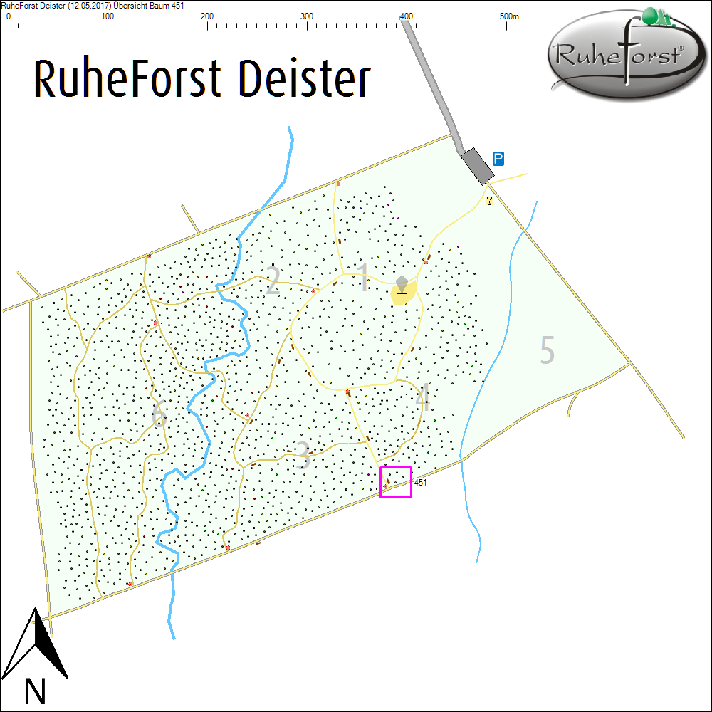&Uuml;bersichtskarte zu Baum 451