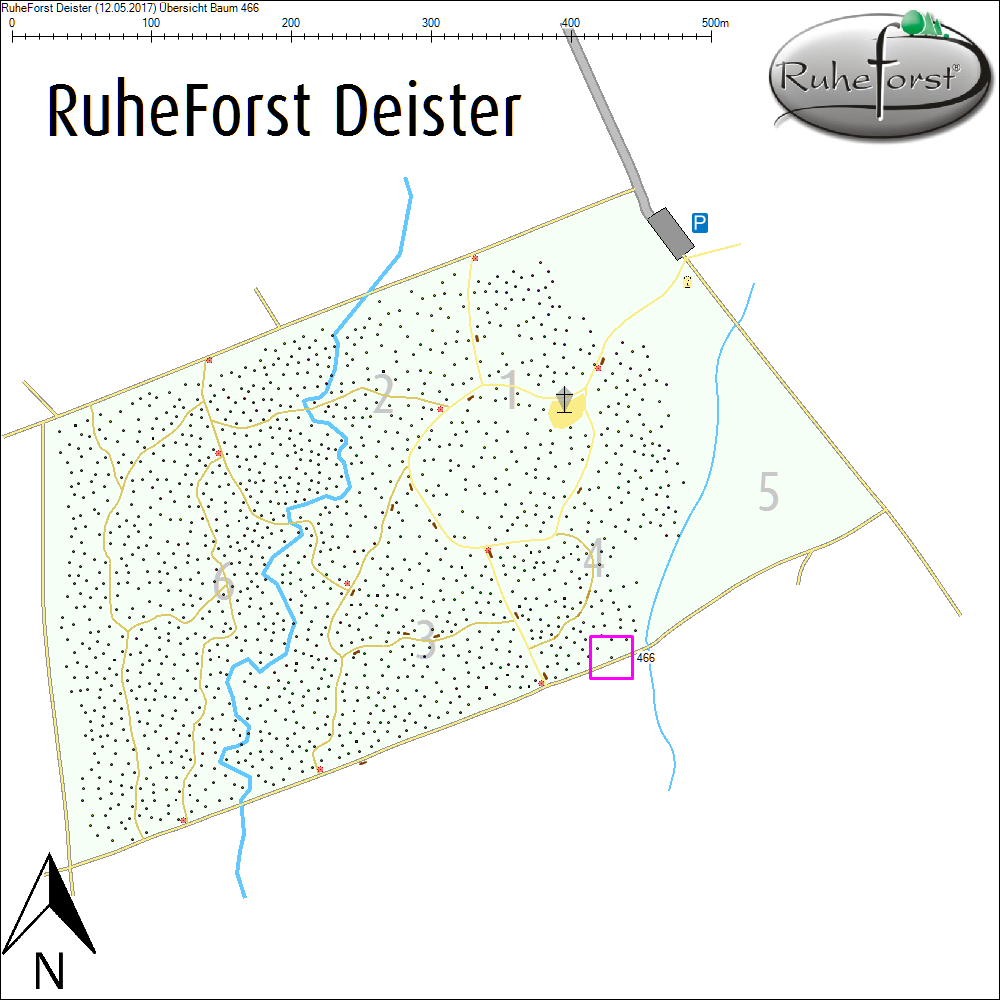 &Uuml;bersichtskarte zu Baum 466