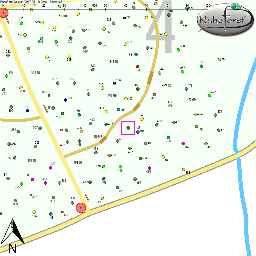 Detailkarte zu Baum 485