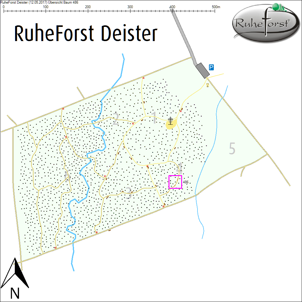 &Uuml;bersichtskarte zu Baum 486