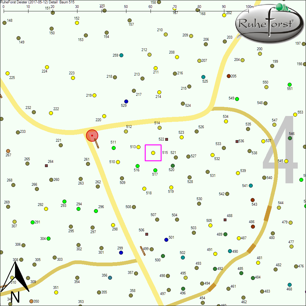 Detailkarte zu Baum 515